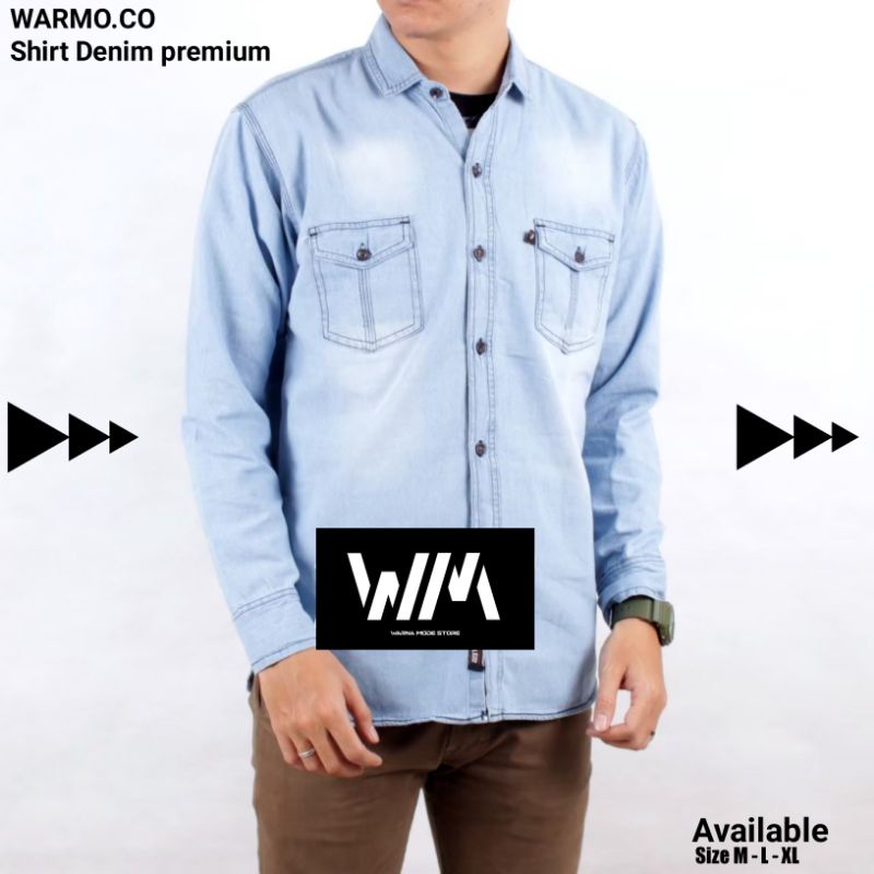 Warmo.co - Áo Sơ Mi Denim. Áo Sơ Mi Denim Nguyên Bản / Áo Sơ Mi Denim - Levis Teen