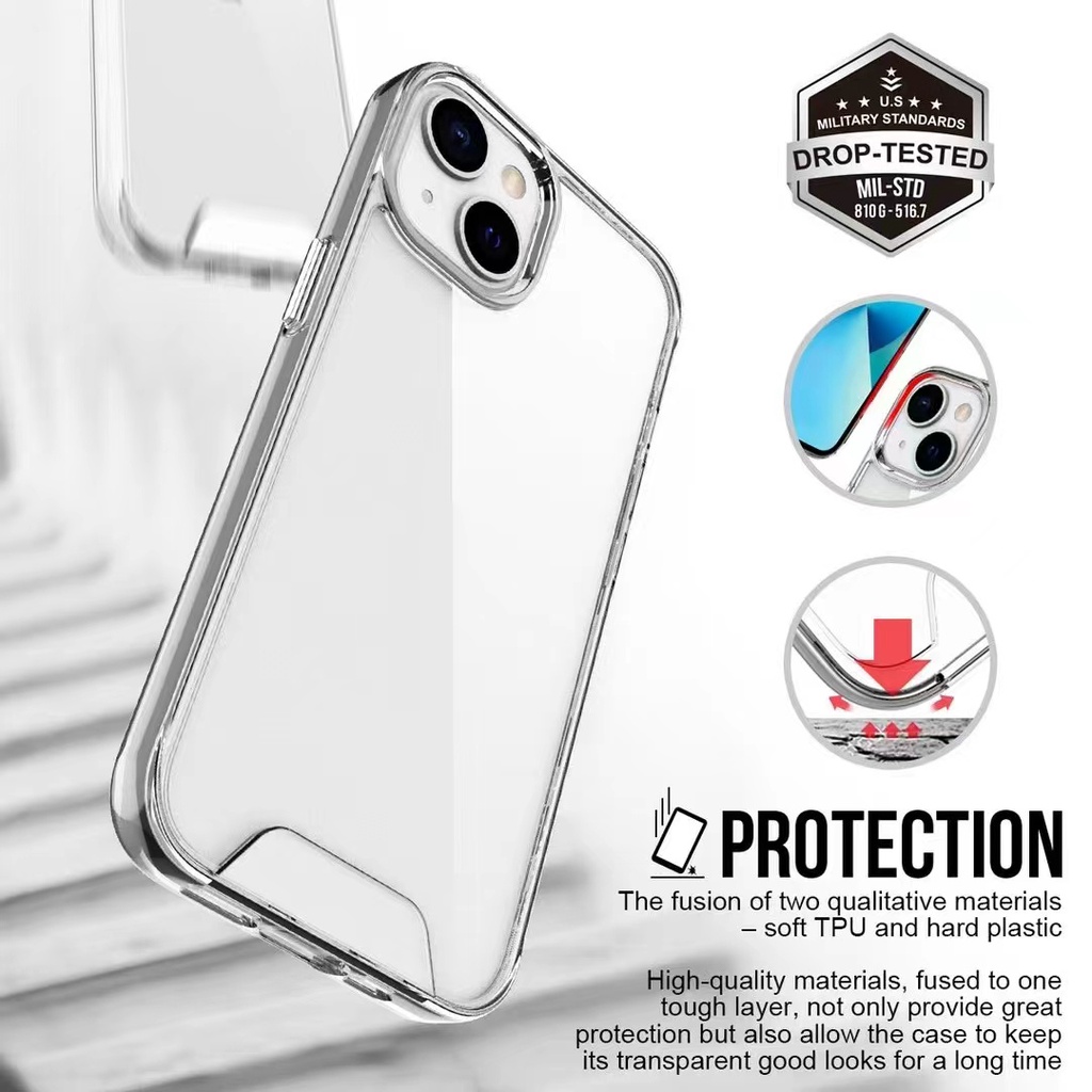 Ốp Điện Thoại Nhựa acrylic Cứng Trong Suốt Cho compatible for iPhone 14 pro max 13 pro max 12 pro max 11 pro max case #2