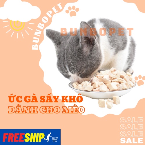 Ức Gà Sấy Khô - Thịt Gà Tươi Sấy Khô Dành Cho Mèo