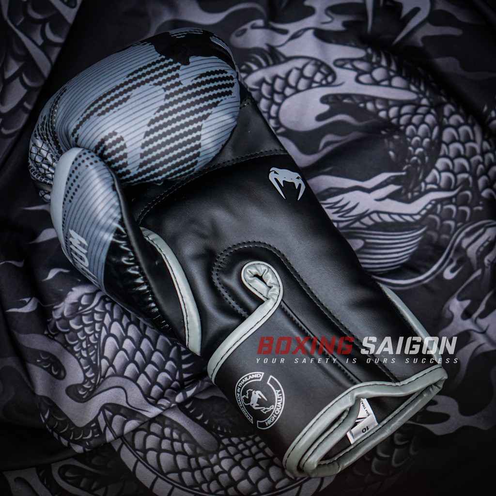 Găng tay boxing Venum Elite chính hãng - Black/Dark/Camo