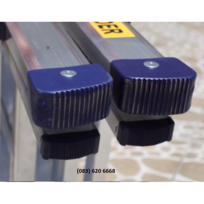 Thang nhôm gấp trượt chữ A POONGSAN PS43, chữ A cao nhất 1,53 m, chữ I cao nhất 3,16 m, tải trọng 120kg, Hàn Quốc