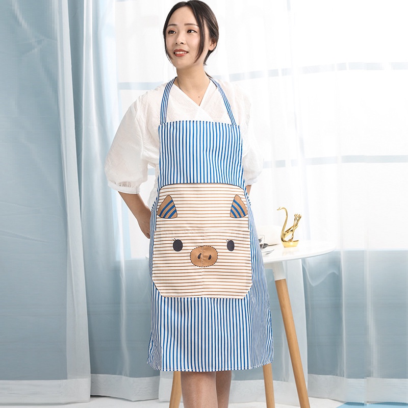 Tạp dề hình chú heo dễ thương chống bẩn dầu và nước khi nấu ăn/nướng thịt BBQ trong nhà bếp/vẽ tranh/làm đồ thủ công