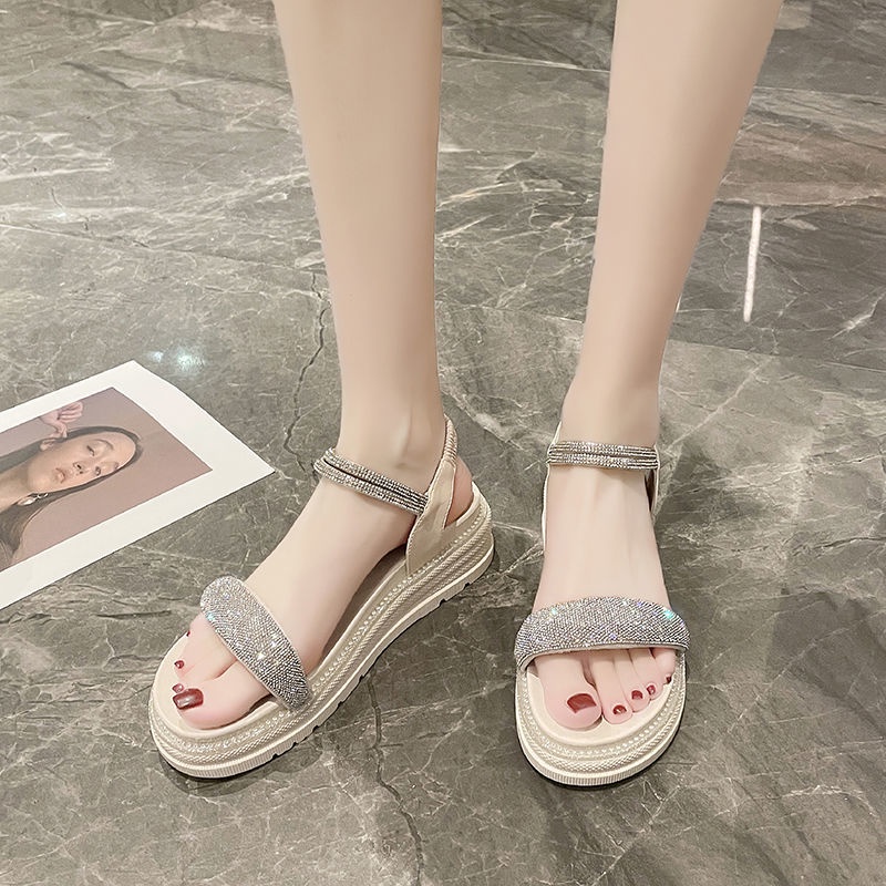 Xăng đan Cao Gót Hở Ngón Đế Xuồng Thời Trang Cho Nữ