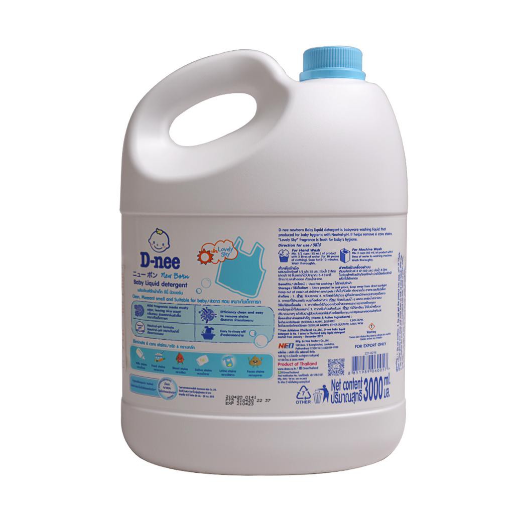 [Hàng Chính Hãng] Nước Giặt Xả Dnee Thái Lan Chính Hãng 3000ml