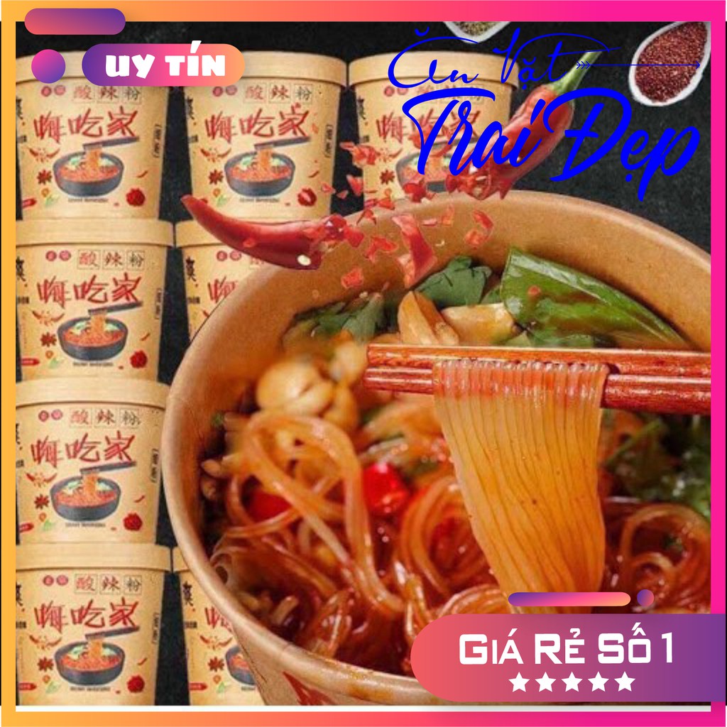 1 Thùng 6 Hộp Miến Chua Cay Trùng Khánh - Trai Đẹp Snack | BigBuy360 - bigbuy360.vn