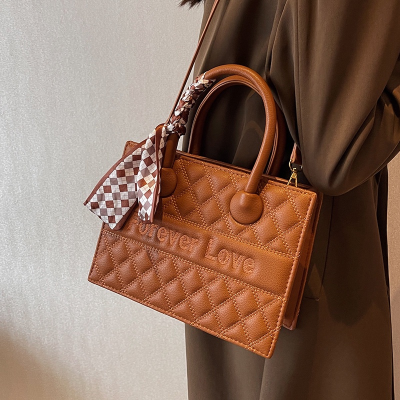 Ielgy Mới Túi Xách Đeo Vai Hình Thoi Phong Cách retro Cho Nữ