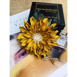 Cài áo hoa handmade cao cấp - ghim cài hoa cúc