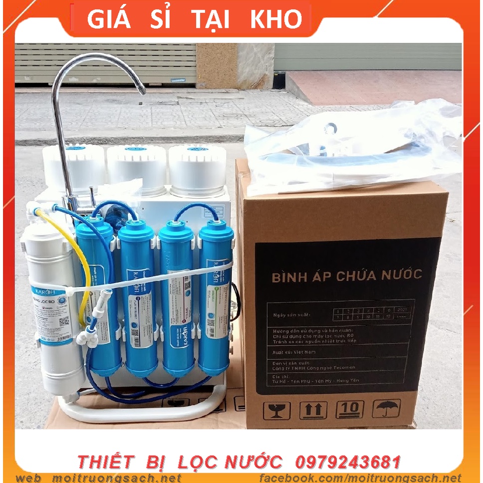 CHÍNH HÃNG ♥ MÁY LỌC NƯỚC KAROFI SS038 ♥♥ BỘ LỌC NƯỚC KAROFI KHÔNG TỦ