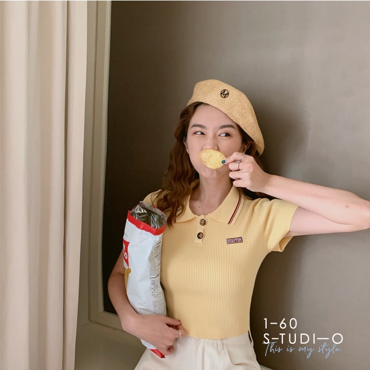 Áo thun có cổ thời trang Hàn Quốc cho nữ | BigBuy360 - bigbuy360.vn