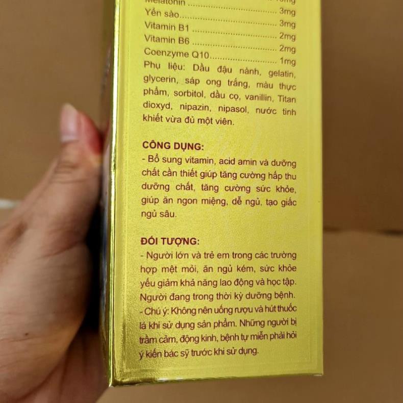 Viên ăn ngủ ngon VITA HEALTH bồi bổ cơ thể, dưỡng tâm an thần - Hộp 60 viên