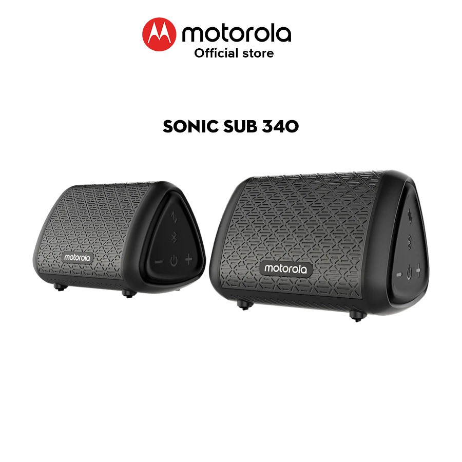 Loa bluetooth tws Motorola sonic sub 340 công suất loa 7w tích hợp bass pin 2600mah