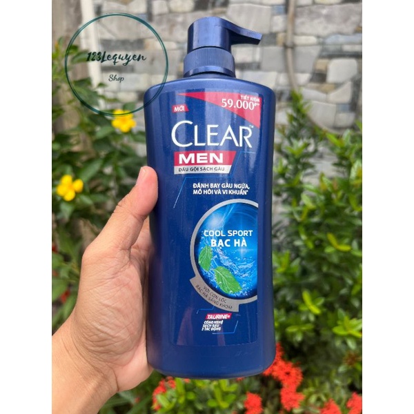 Dầu gội CLEAR MEN 650g Bạc hà