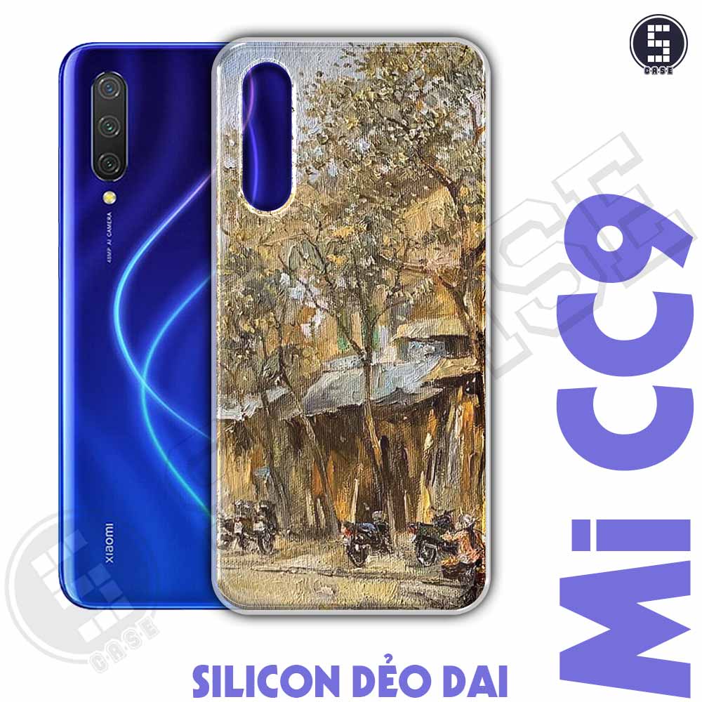 Ốp điện thoại Xiaomi Mi CC9 Dẻo Chống Shock Nhiều Mẫu Tuyển Tập 14 Phố Cổ Sơn Dầu A2001-CL14