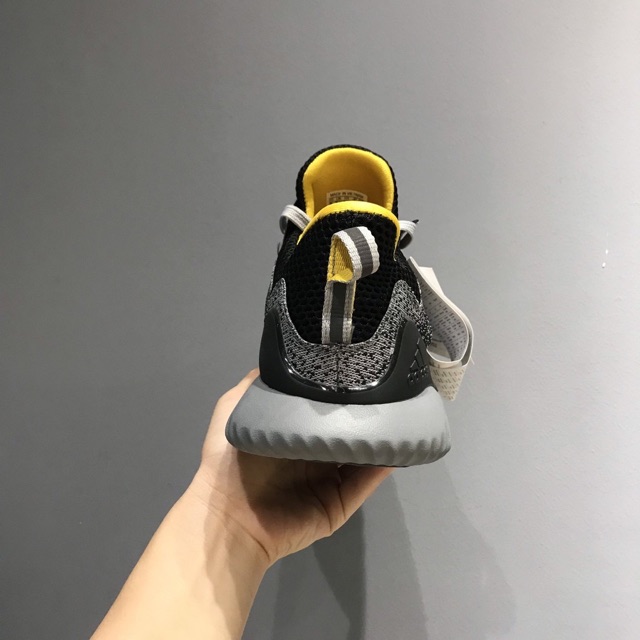 (ẢNH THẬT+VIDEO) giầy sneaker Alpha bounce Xám Đen Lót vàng | BigBuy360 - bigbuy360.vn