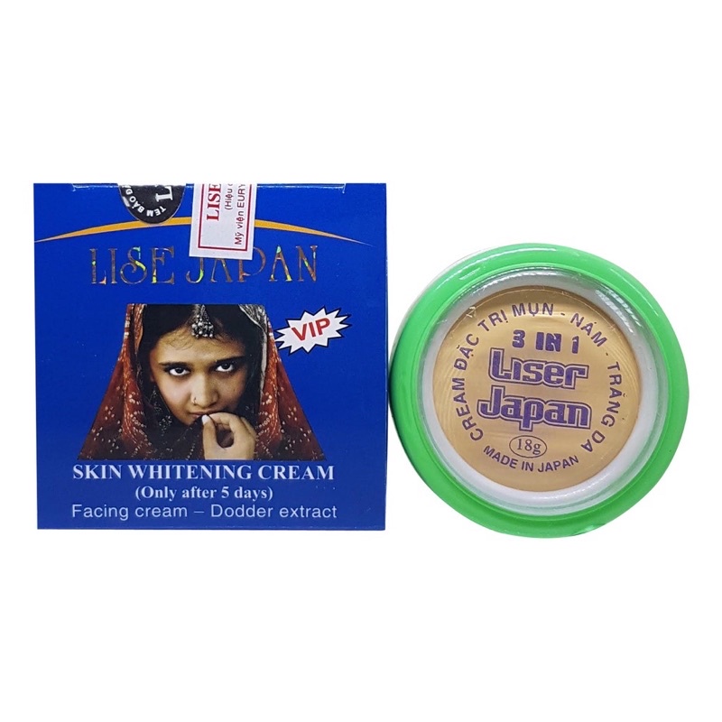 lẻ hủ 18g kem Lise japan cô gái ấn độ