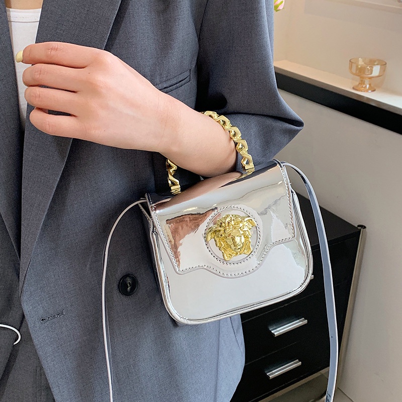 Túi Đeo Chéo Da Bóng Phong Cách Âu Mỹ Thời Trang 2024 Mới Cho Nữ