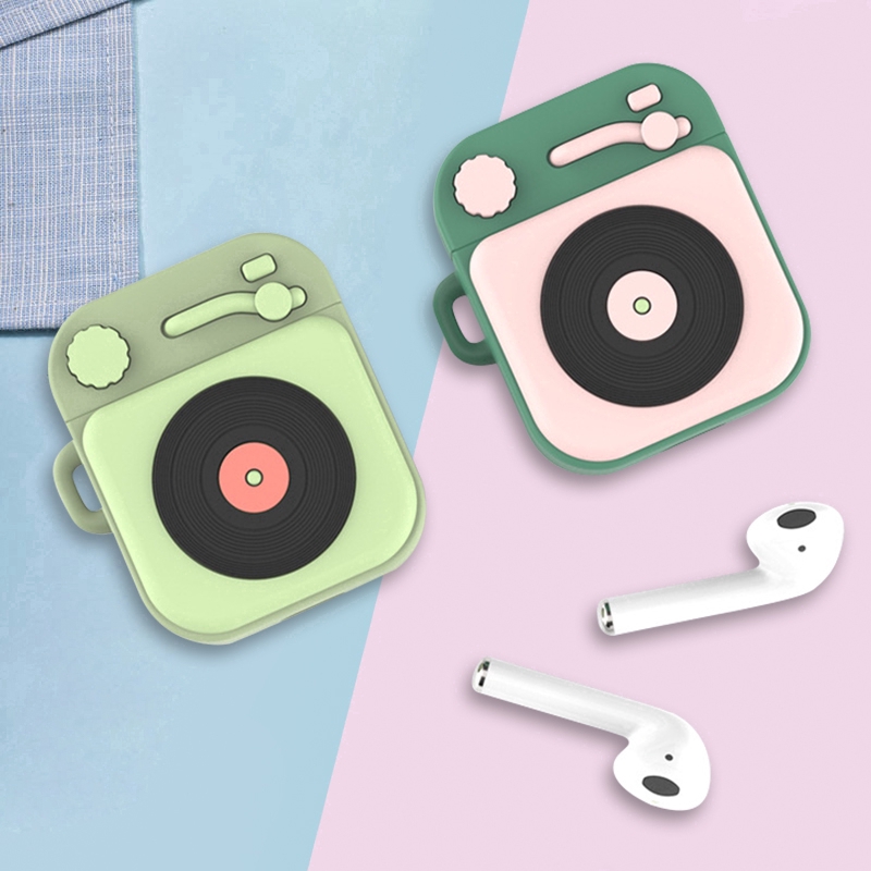 Vỏ bọc bảo vệ hộp sạc tai nghe không dây cho Airpods 1 2