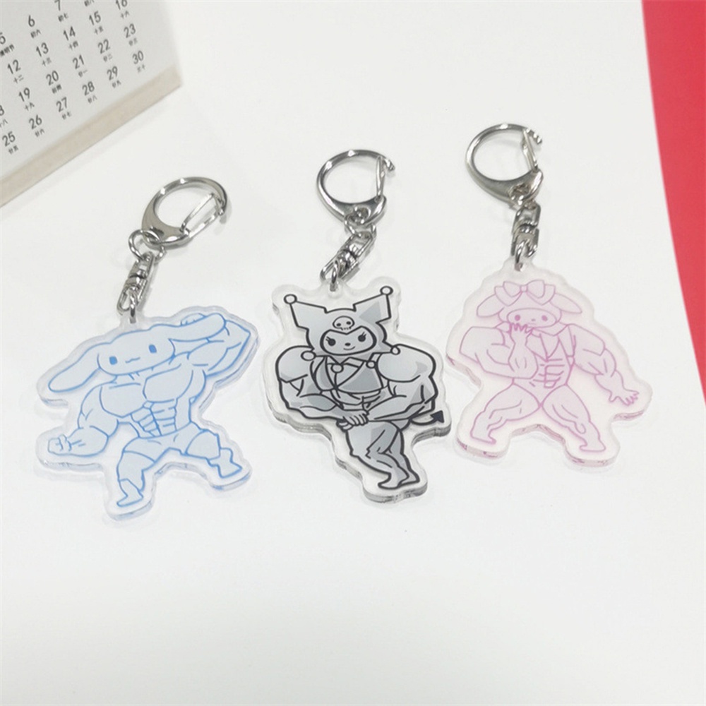 Móc Khóa Hình Mèo Merodi Kulome Có Cơ Bắp Độc Đáo