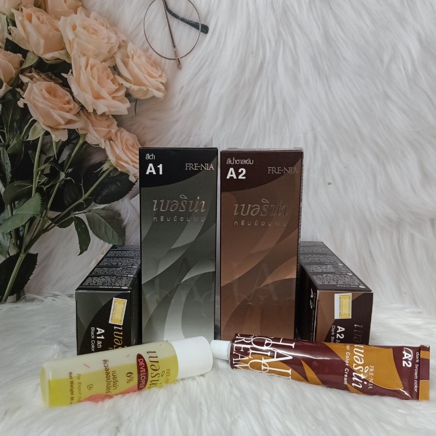 Thuốc Nhuộm Tóc Nâu Đen Berina Mebaoshop Nhuộm Tóc Phủ Bạc Tại Nhà Thái Lan