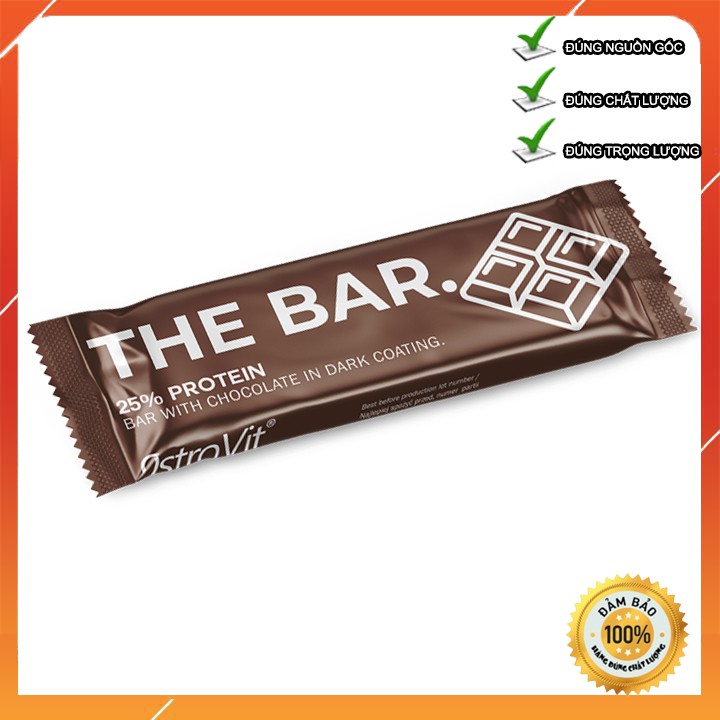 Thanh PROTEIN BAR THE BAR Ostrovit - Bữa ăn phụ hoàn hảo, tiện lợi, ăn kiêng, hương vị tuyệt vời, chính hãng 100% Ba Lan