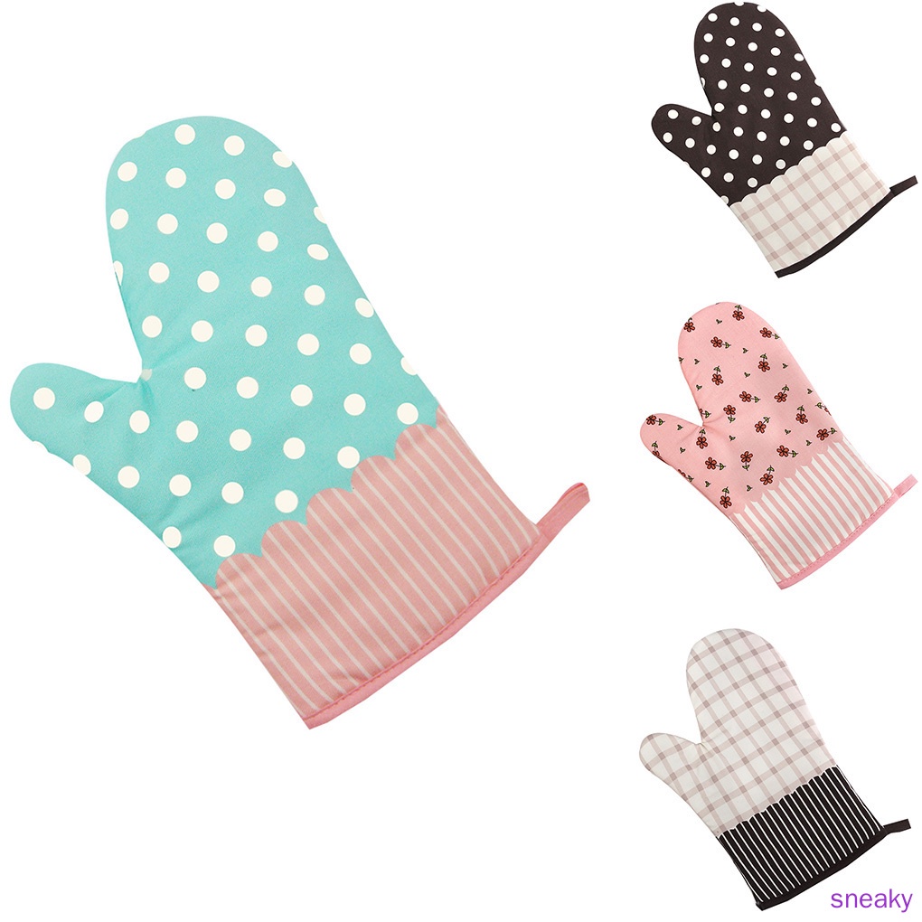 Găng tay cotton dày chịu nhiệt cao chống trượt 180 độ dùng trong lò vi sóng chất lượng cao