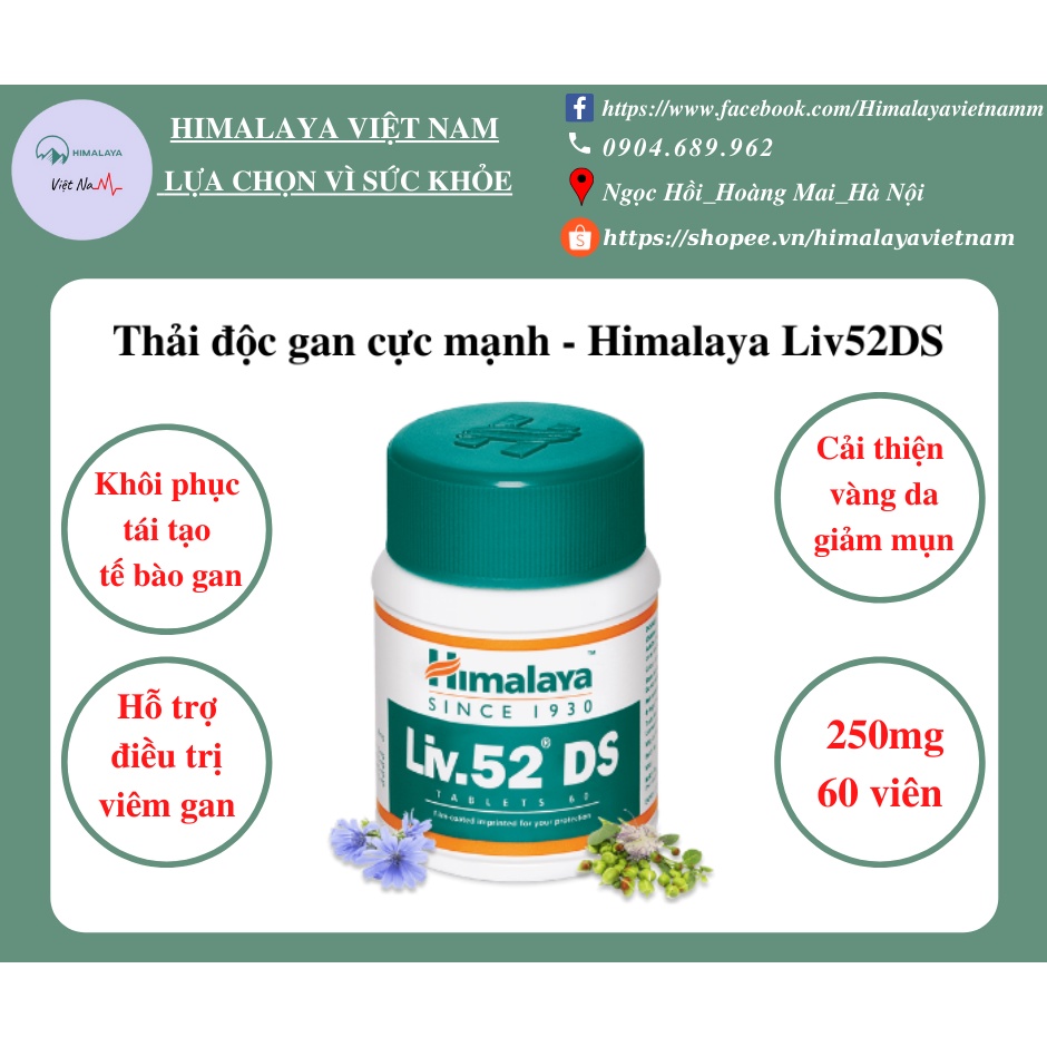 Viên Giải Độc Gan Liv52 Ds Himalaya - 60 Viên