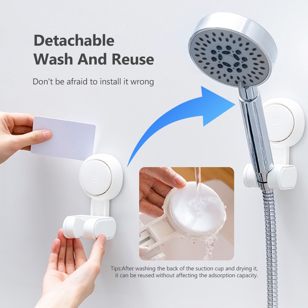 Xiaomi Youpin Giá đỡ vòi hoa sen 3Life dạng móc hút chân không có thể điều chỉnh không cần khoan tiện dụng cho phòng tắm