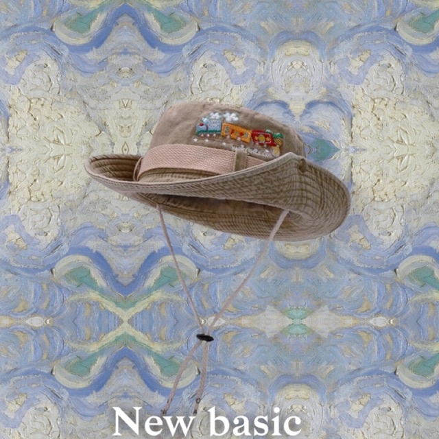 Nón be dây đeo thêu hình