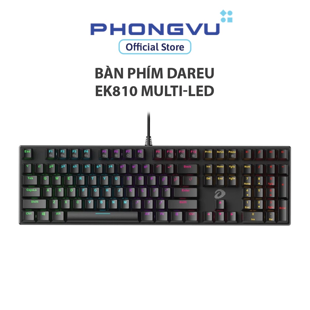 Bàn phím Dareu EK810 Multi-Led Blue - Bảo hành 24 tháng