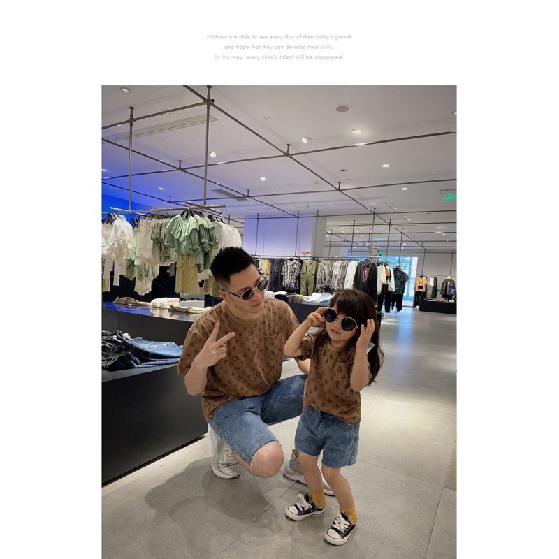 [ Mã WASTAPR giảm 10K đơn 50K] BÁN SỈ ÁO PHÔNG GIA ĐÌNH EOVI XANH NÂU 2 MÀU | BigBuy360 - bigbuy360.vn