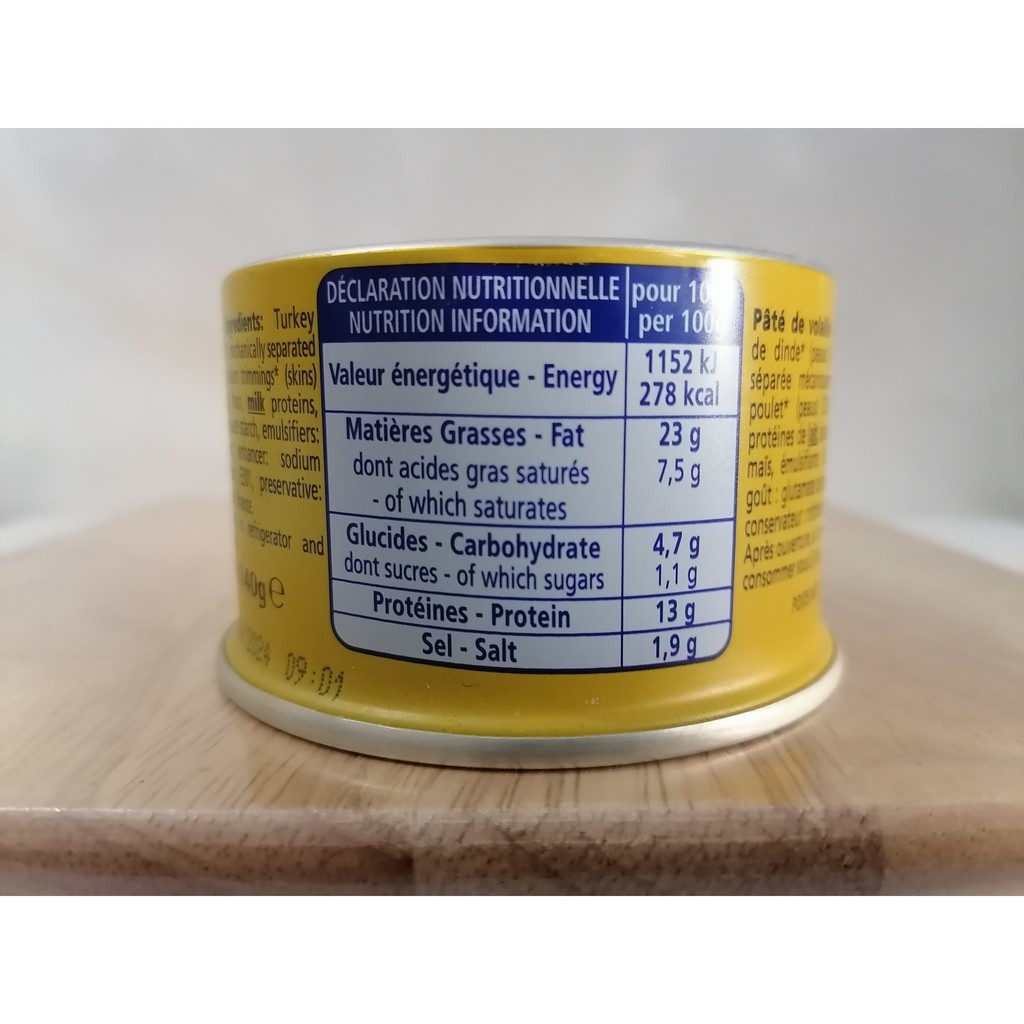 [Hộp VÀNG 140g] PA TÊ GÀ TÂY [France] HENAFF Chicken Luncheon Meat