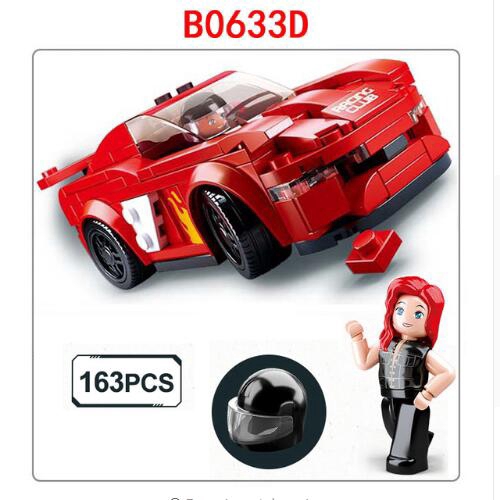 Bộ Đồ Chơi  Lắp Ráp Mô Hình Xe Đua 6 Kiểu 0633 Thú Vị