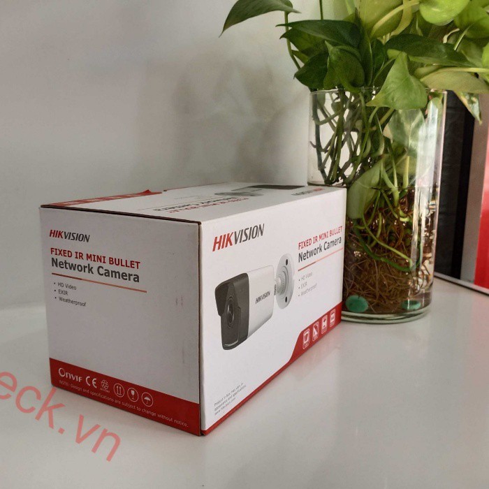 Camera IP thân trụ ngoài trời 2MP Hikvision DS-2CD1021-I Hàng chính hãng 100%