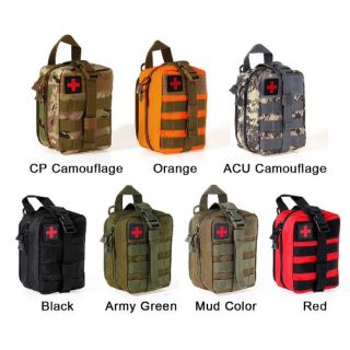 Túi sơ cứu Y tế kiểu dáng quân đội nhiều màu cho đi du lịch dã ngoại