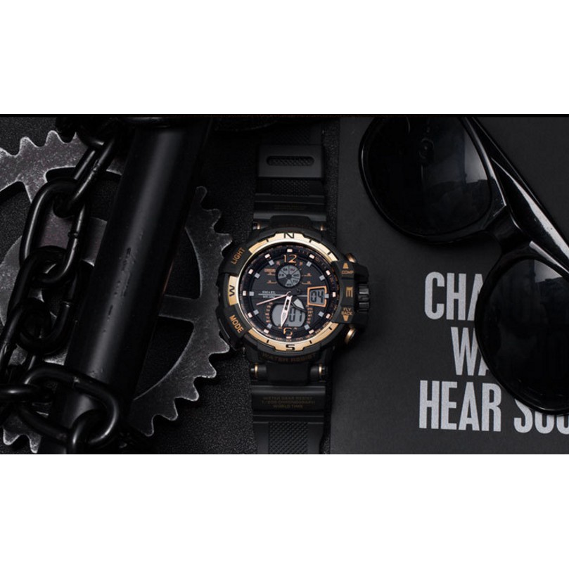 Đồng Hồ Nam Thể Thao SMAEL 1376 Chính Hãng Chống NướcThiết Kế Hầm Hố Dây Cao Su Bền Pin Trâu | BigBuy360 - bigbuy360.vn