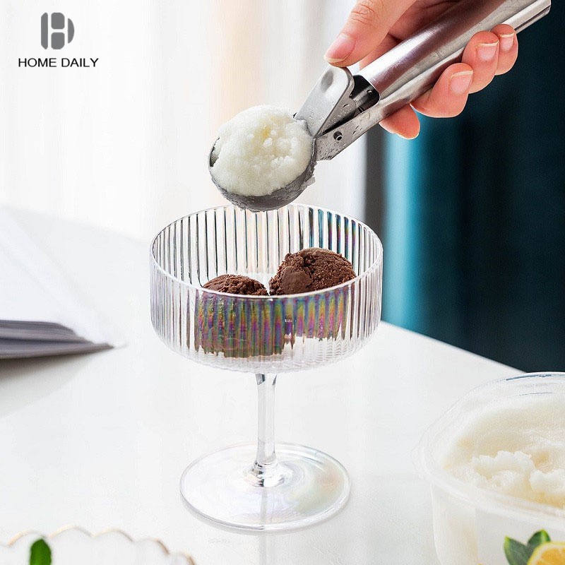 Ice Cream Scoop Stainless Steel Ice Cream Spoon Metal Icecream Cookie Scoop Melon Fruit Baller Ice Ball Maker Kitchen