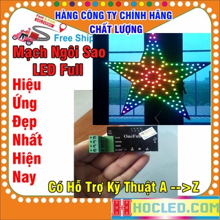 Mạch Led Ngôi Sao Full Color Trang Trí Trung Thu Noel - Điều khiển Led Đúc Full Color
