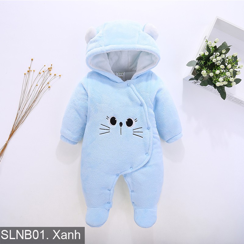 Body ủ ấm nỉ bông 3 lớp cho bé Hàng cao cấp xuất Nhật SLNB01