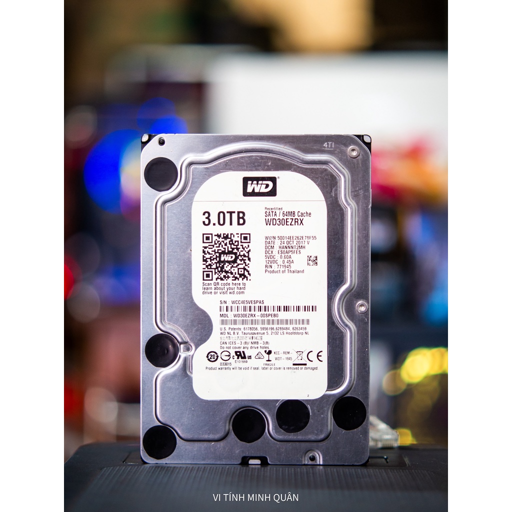 Ổ Cứng HDD Western Black 3TB (3.5 inch, Sata3 6Gb/s, 64MB Cache, 7200rpm)