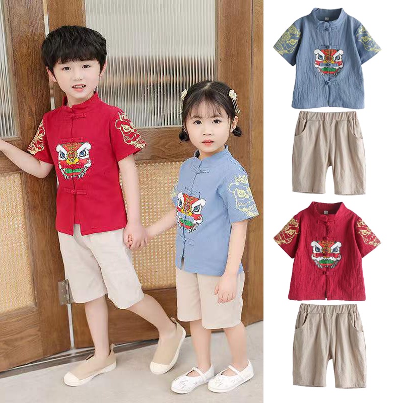 Bộ đồ Hán phục Santikun phong cách năm mới Trung Hoa thời trang cho trẻ em
