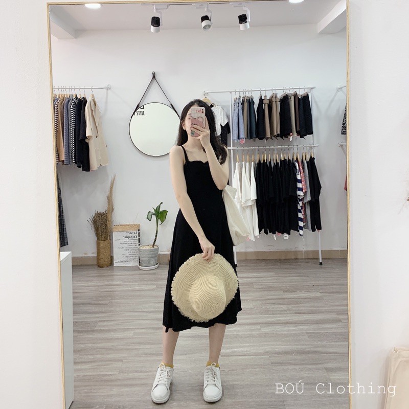[Mã FATHANG5 giảm 10K đơn 50K] Đầm line 2 dây có dây cột eo nữ | BigBuy360 - bigbuy360.vn