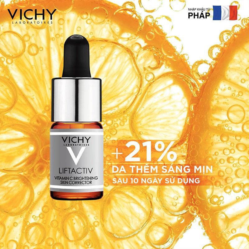 Dưỡng chất 15% Vitamin C làm sáng và cải thiện làn da lão hóa Vichy Lifactiv Vitamin C 10ml