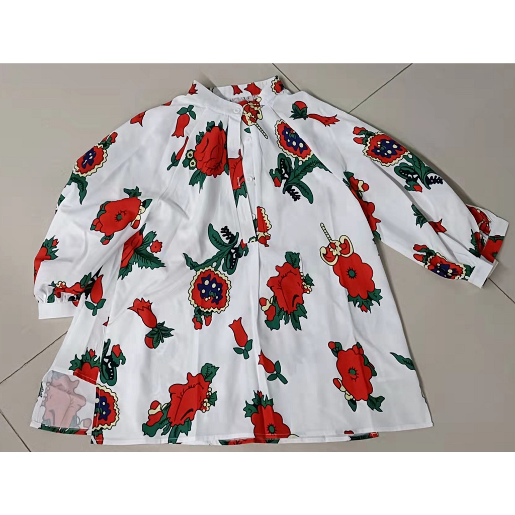 Áo Zanzea tay lửng cổ tròn in họa tiết hoa dành cho nữ