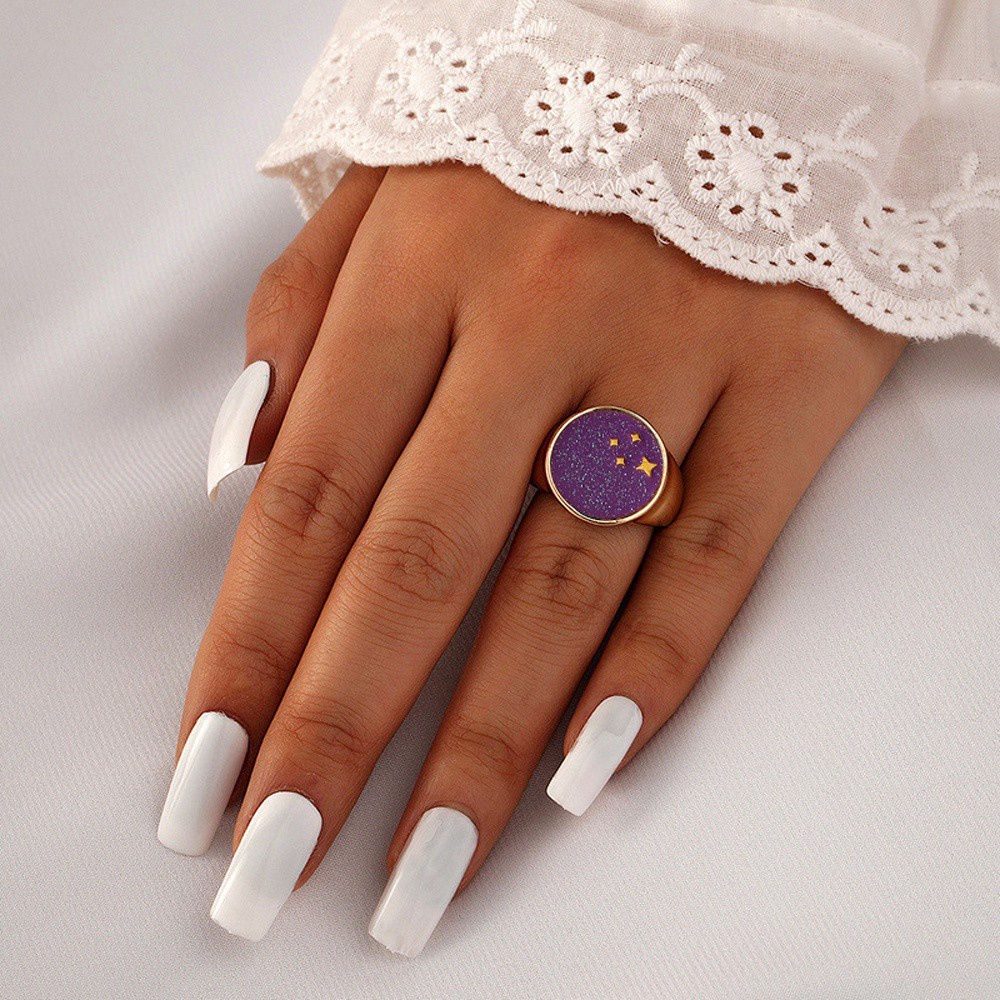 Nhẫn Hai Lớp Hình Trái Tim Nhiều Màu Thời Trang Hàn Quốc Cổ Điển Sáng Tạo Cho Nữ