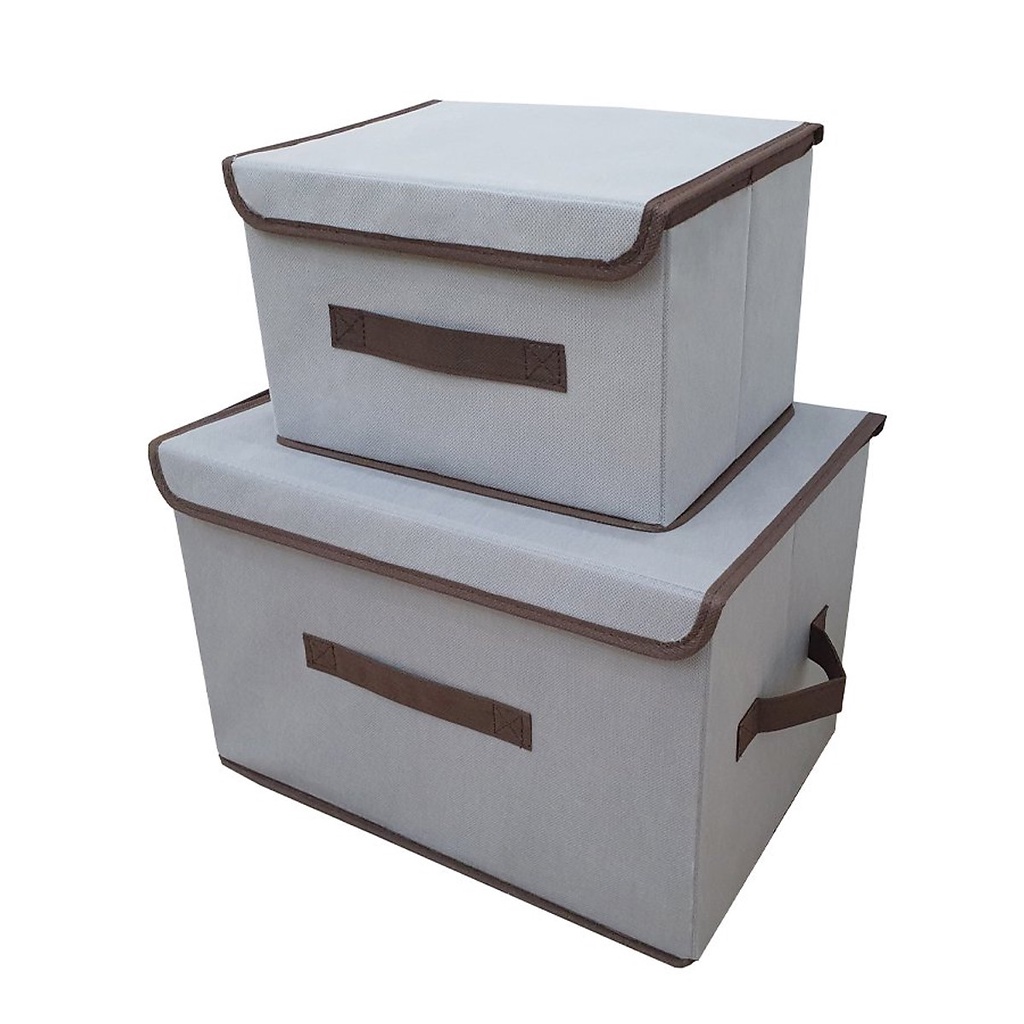 combo 2 hộp vải đựng đồ đa năng HQ3 - chính hãng DoDoDios - Màu Xám