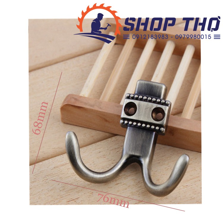 Móc treo giả cổ đôi màu đồng nhiều mẫu mã ST02