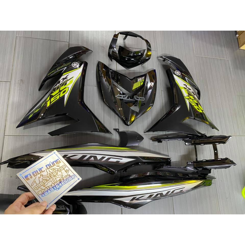 Áo Ex 150 đen bóng tem Mx king