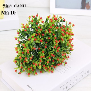 ( FREE SHIP) -( XẢ LỖ )CHÙM HOA CHIÊM ĐIỂM SIÊU XINH 22cm - Hoa giả trang trí - Hoa lụa cao cấp