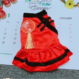 Quần áo Tết cho thú cưng