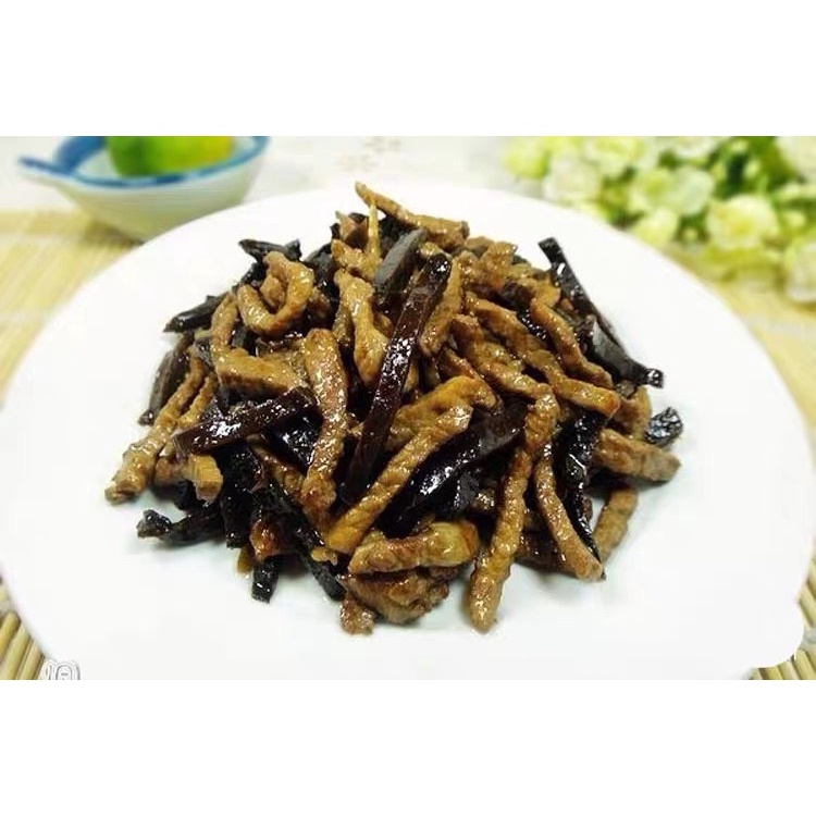Cà la thầu đen/ Củ cải ngâm tương đen giòn mặn (Gói 250g)